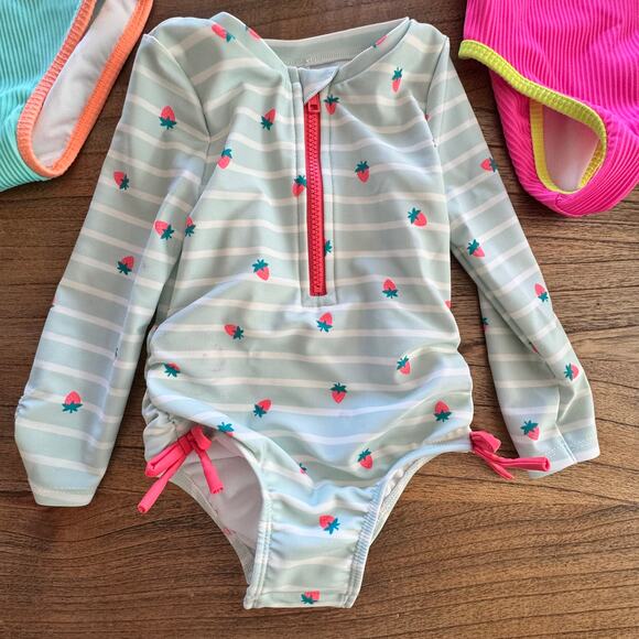 Cat & Jack Toddler Girl Swim Bundle (4) - Size 2T - Picture 8 of 8